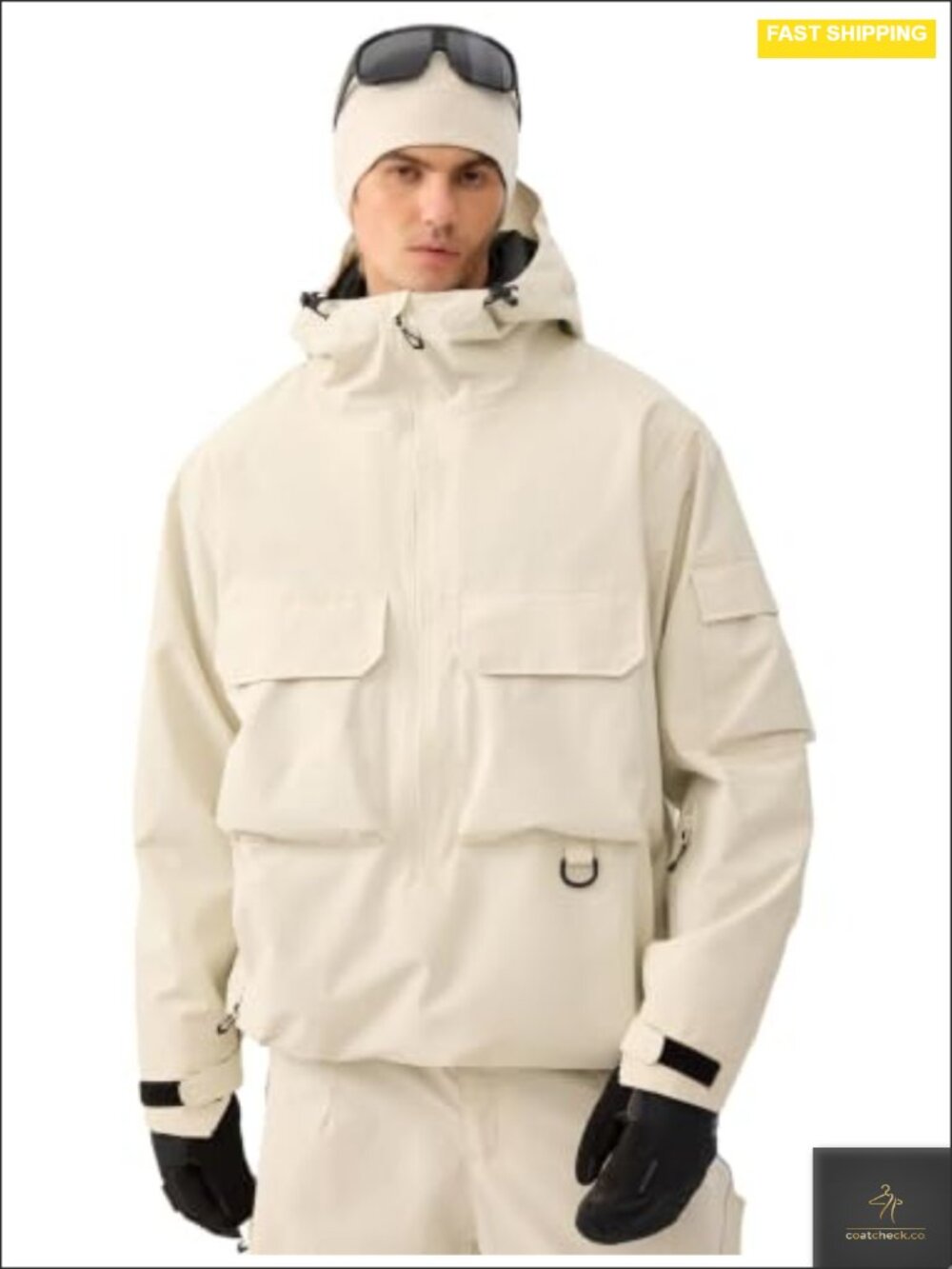 Baggy Unisex Snowboard Jacket Waterproof Insulated Nylon